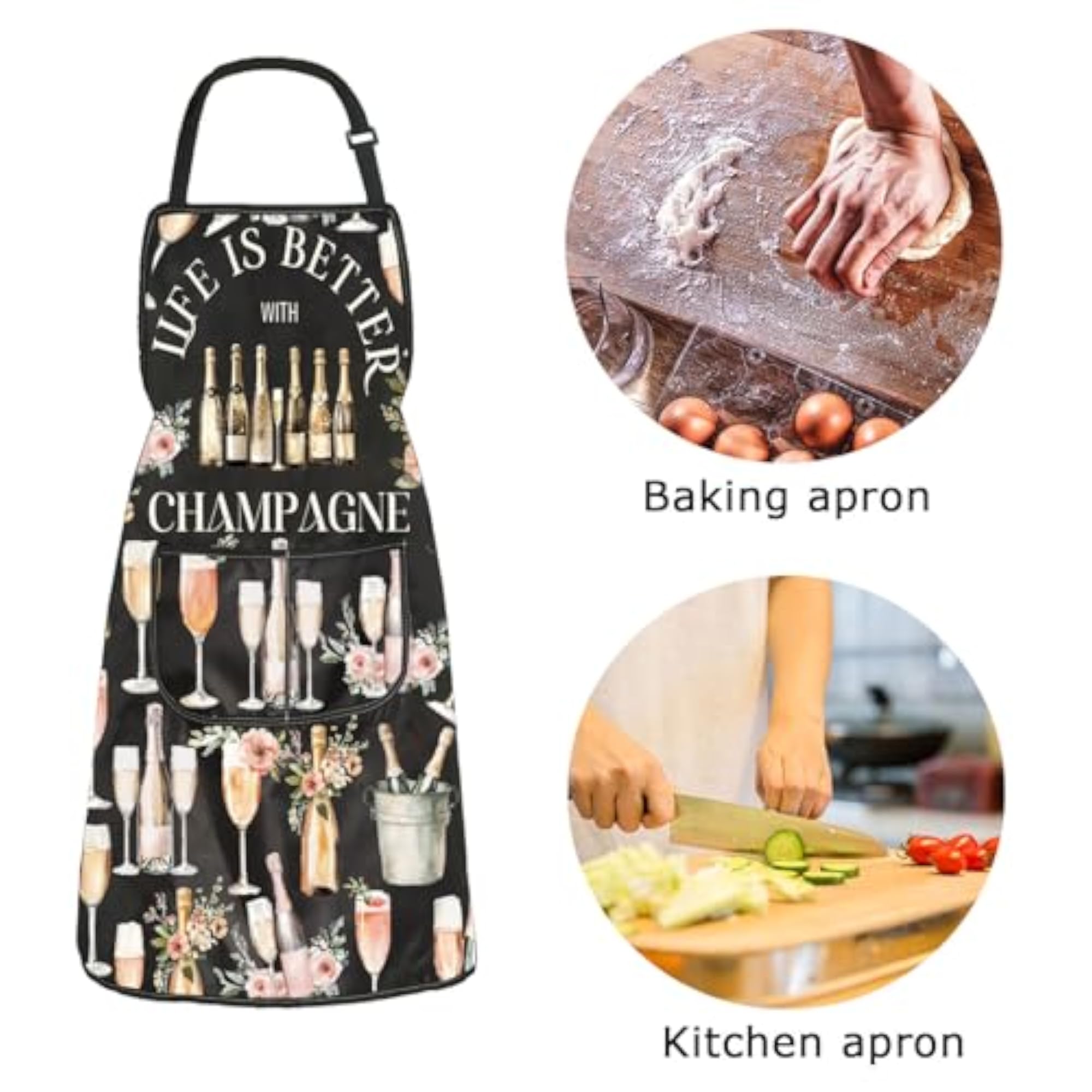 Champagne Kitchen Apron Gift